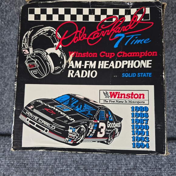 Other - Dale Earnhardt 7 Time Winston Cup Champion AM FM Headphone Radio Vintage
